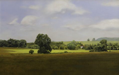 Peter Sculthorpe, King Ranch, Summer, 2025, Oil on linen, 32 x 50 inches