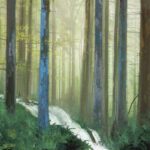 Steven Nederveen, Forest of Poems, Mixed Media, 24 x 24 inches