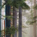 Steven Nederveen, Forest Balance, Mixed Media, 24 x 48 inches