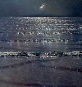 - SOLD - Theo Platt, Chrome, Oil on canvas, 54 x 50 inches