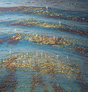 Theo Platt, Shallow, Oil on canvas, 49 x 47 inches