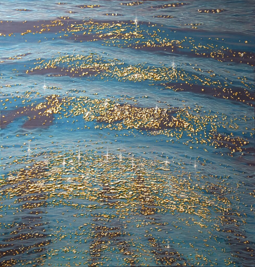 Theo Platt, Shallow, Oil on canvas, 49 x 47 inches