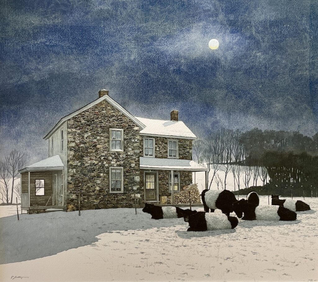 Peter Sculthorpe, The Tenant, Watercolor, 28 x 31 ½ inches