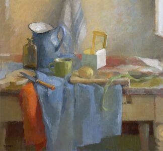 Tina Ingraham, Look at it This Way, 2025, Oil on linen, 25 x 27 inches