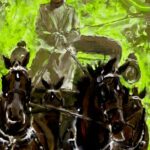 Jamie Wyeth, Preliminary Painting for Frolic, 2016, Acrylic and enamel on toned paper board, 16 ½ x 12 ¾ inches