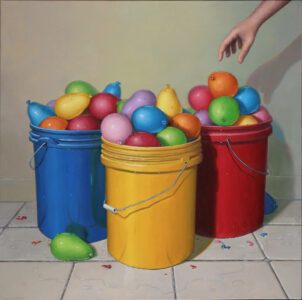 Robert C. Jackson, Ready, Oil on linen, 36 x 36 inches