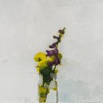 Stanley Bielen, Pairing, 2023, Oil on mounted panel, 14 ⅞ x 18 inches