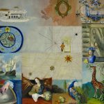 Sarah Gutwirth, Age of Discovery III, 2025, Oil on canvas, 36 x 40 inches