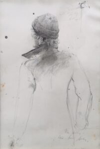 Andrew Wyeth (1917-2009), The Reefer, study, 1977, Pencil on paper, 16 ¾ x 11 ½ inches