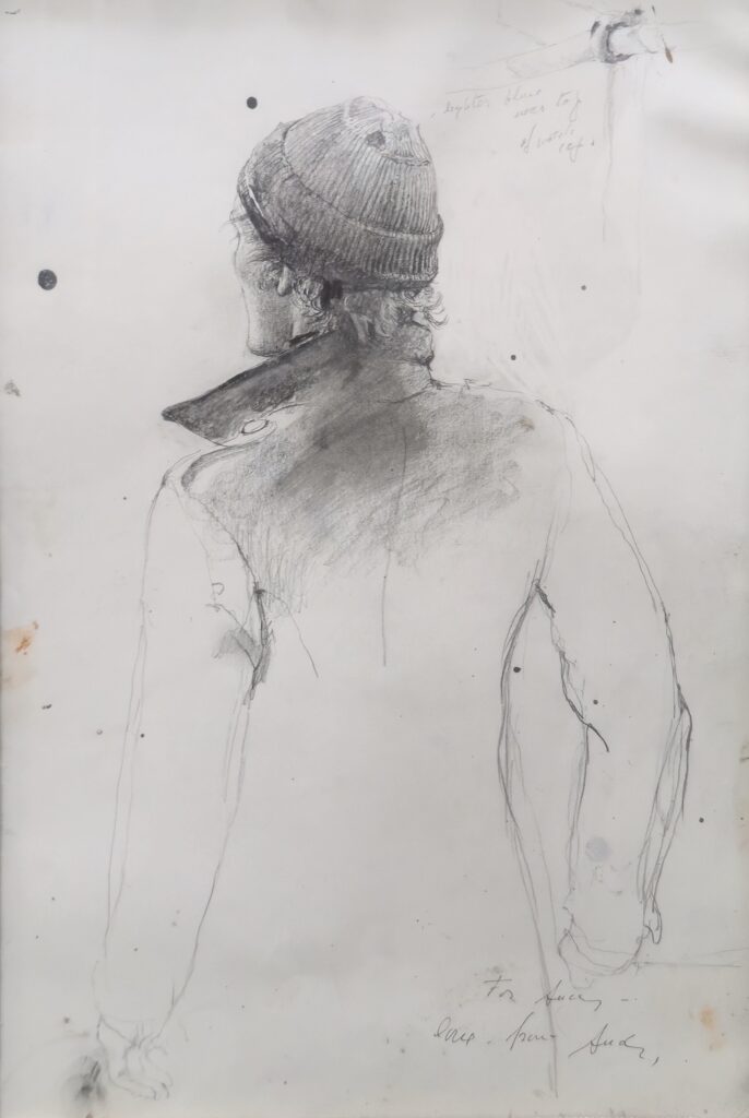 Andrew Wyeth (1917-2009), The Reefer, study, 1977, Pencil on paper, 16 ¾ x 11 ½ inches
