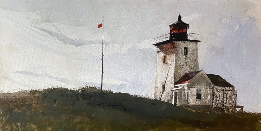 Andrew Wyeth (1917-2009), Two Bush Light, 1979, Watercolor on paper, 15 ½ x 30 inches