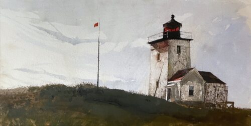 Andrew Wyeth (1917-2009), Two Bush Light, 1979, Watercolor on paper, 15 ½ x 30 inches