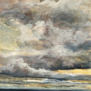 Caroline Adams, 2026 Sea I, 2026, Egg tempera on panel, 24 x 24 inches