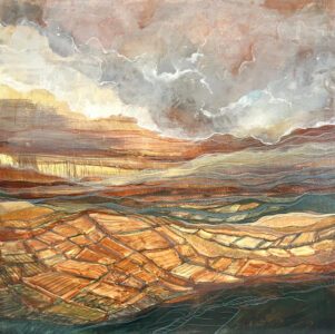 Caroline Adams, 2026 Series 5, 2026, Egg tempera on panel, 16 x 16 inches