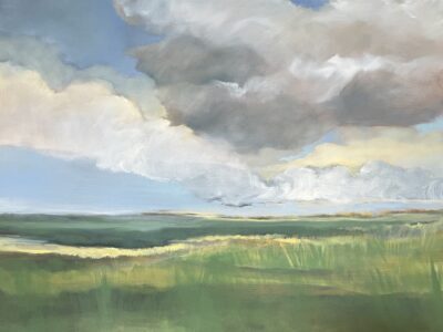 Caroline Adams, Float, 2025, Oil on canvas, 36 x 48 inches