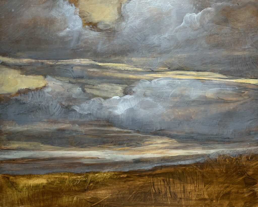 Caroline Adams, Spring 2025 4, 2025, Oil on panel, 8 x 10 inches