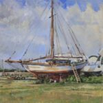 Michael Doyle, The Captain's Passion, 2025, Oil on canvas, 23 x 23 inches