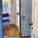 Philip Koch, Hopper Studio Bedroom, 2025, Oil on panel, 20 x 15 inches