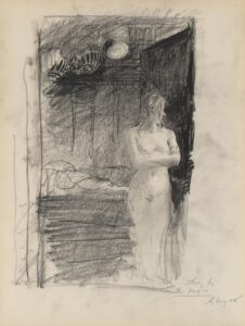 Andrew Wyeth (1917-2009), The Virgin, study, 1969, Pencil on paper, 13 ½ x 10 inches