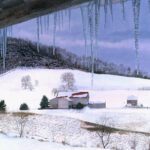 Timothy Barr, Spitzenberg Hill, 2026, Oil on panel, 24 x 30 inches