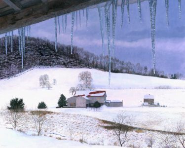 Timothy Barr, Spitzenberg Hill, 2026, Oil on panel, 24 x 30 inches