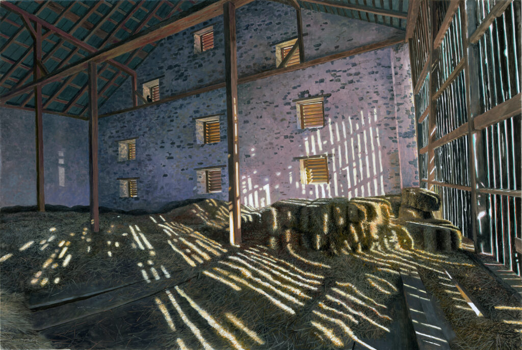 Timothy Barr, Stripes, 2026, Oil on panel, 16 x 24 inches