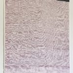 Cheryl Levin, Red Path with Black, 2026, Ink on washi, 20 x 16 inches